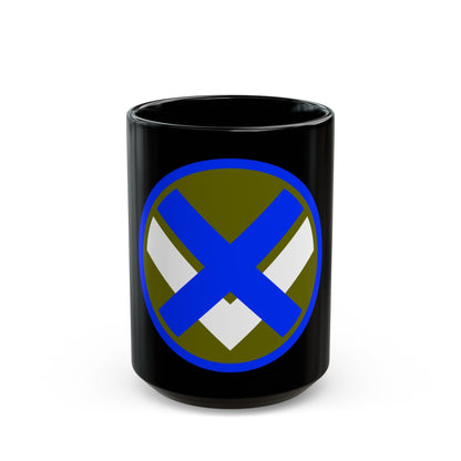 XV Corps (U.S. Army) Black Coffee Mug-15oz-The Sticker Space