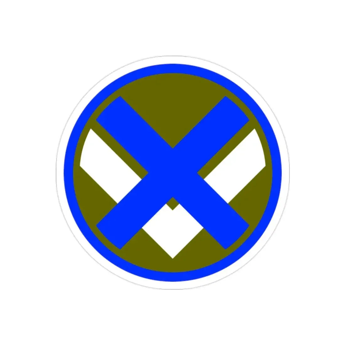 XV Corps (U.S. Army) REVERSE PRINT Transparent Die-Cut STICKER 2 Inch Die-Cut Transparent - The Sticker Space