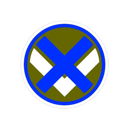 XV Corps (U.S. Army) REVERSE PRINT Transparent Die-Cut STICKER 2 Inch Die-Cut Transparent - The Sticker Space