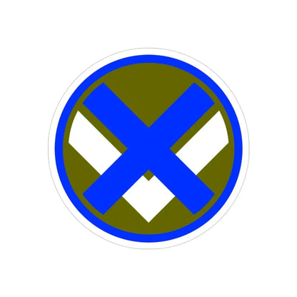 XV Corps (U.S. Army) REVERSE PRINT Transparent Die-Cut STICKER 3 Inch Die-Cut Transparent - The Sticker Space