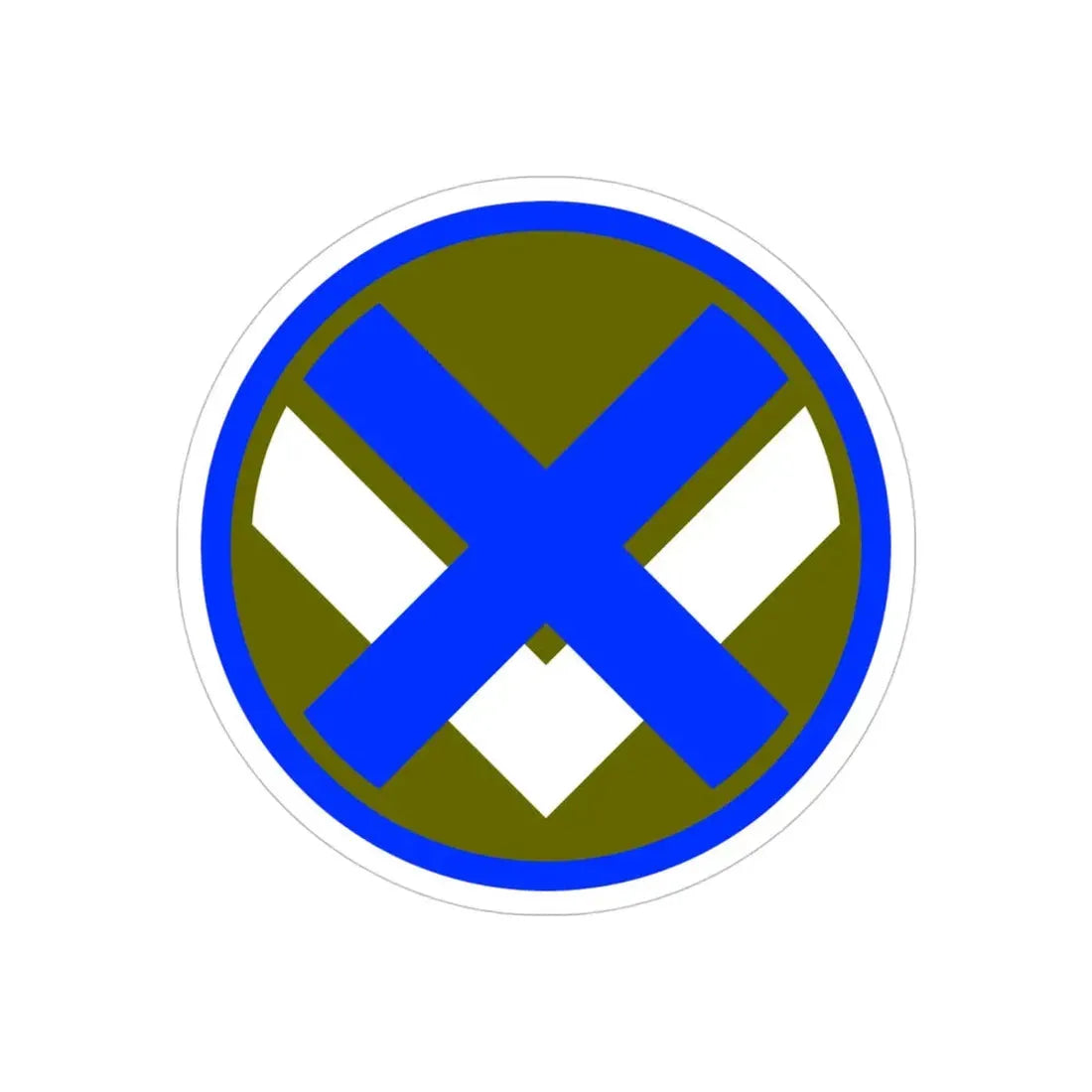 XV Corps (U.S. Army) REVERSE PRINT Transparent Die-Cut STICKER 4 Inch Die-Cut Transparent - The Sticker Space