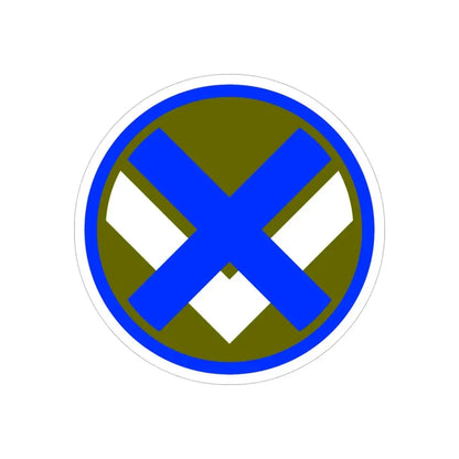 XV Corps (U.S. Army) REVERSE PRINT Transparent Die-Cut STICKER 4 Inch Die-Cut Transparent - The Sticker Space