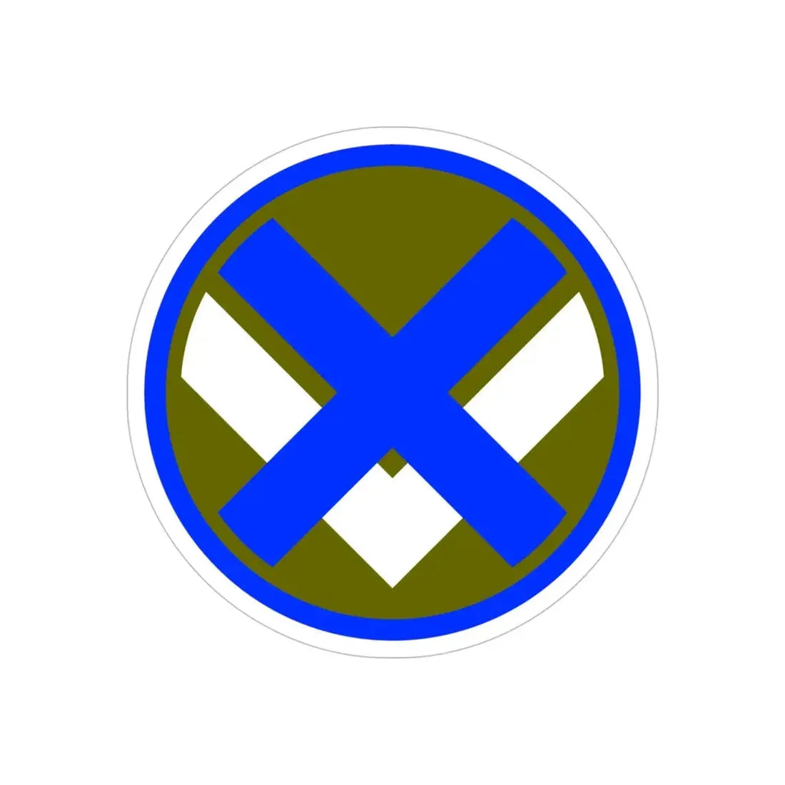 XV Corps (U.S. Army) REVERSE PRINT Transparent Die-Cut STICKER 5 Inch Die-Cut Transparent - The Sticker Space