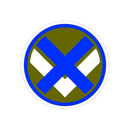 XV Corps (U.S. Army) REVERSE PRINT Transparent Die-Cut STICKER 5 Inch Die-Cut Transparent - The Sticker Space
