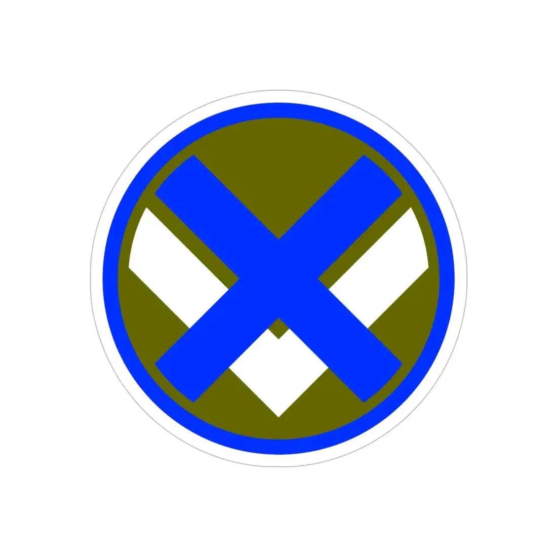 XV Corps (U.S. Army) REVERSE PRINT Transparent Die-Cut STICKER 6 Inch Die-Cut Transparent - The Sticker Space