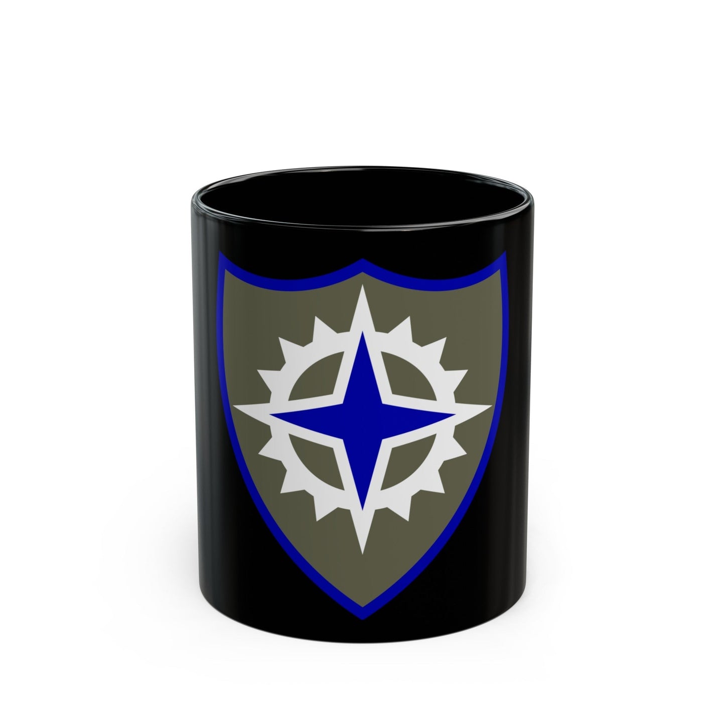 XVI Corps (U.S. Army) Black Coffee Mug-11oz-The Sticker Space