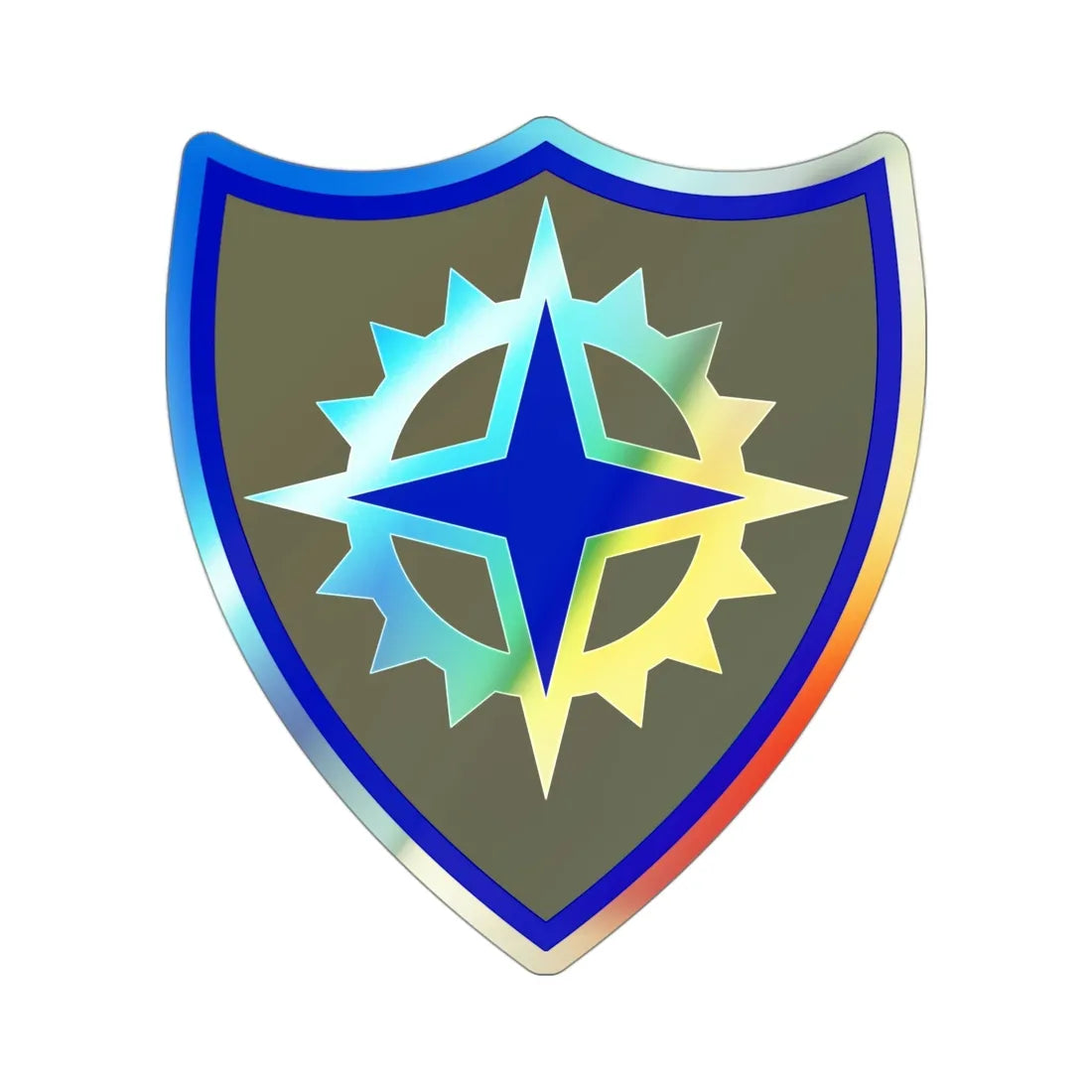 XVI Corps (U.S. Army) Holographic STICKER Die-Cut Vinyl Decal 3 Inch Holographic - The Sticker Space