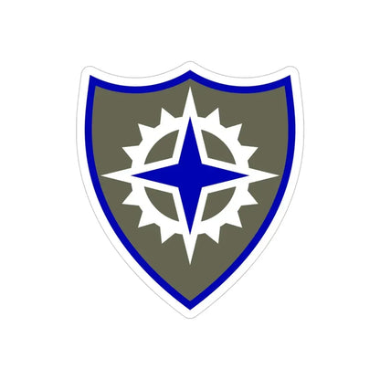 XVI Corps (U.S. Army) REVERSE PRINT Transparent Die-Cut STICKER 6 Inch Die-Cut Transparent - The Sticker Space