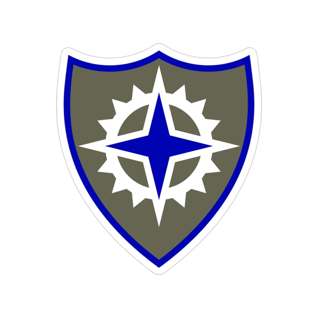 XVI Corps (U.S. Army) Transparent STICKER Die-Cut Vinyl Decal 3 Inch - The Sticker Space