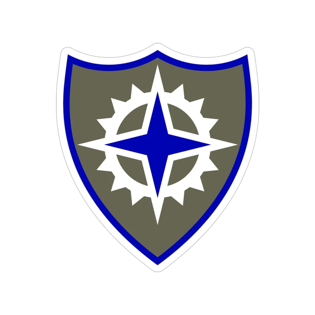 XVI Corps (U.S. Army) Transparent STICKER Die-Cut Vinyl Decal 4 Inch - The Sticker Space