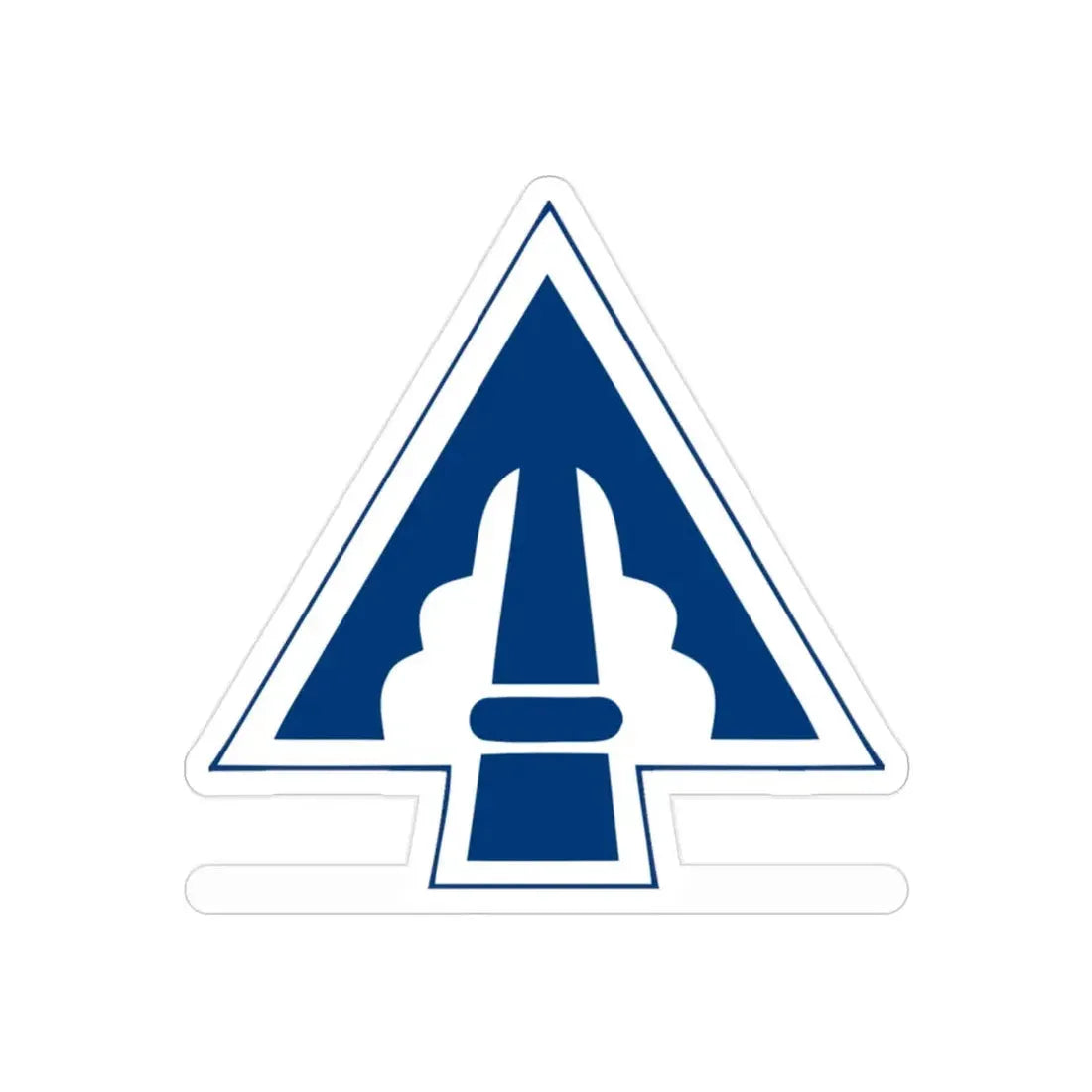 XXII Corps (U.S. Army) REVERSE PRINT Transparent Die-Cut STICKER 2 Inch Die-Cut Transparent - The Sticker Space