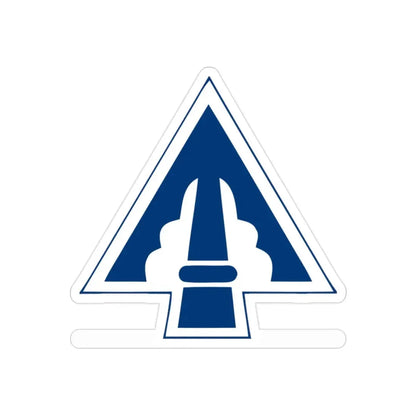 XXII Corps (U.S. Army) REVERSE PRINT Transparent Die-Cut STICKER 2 Inch Die-Cut Transparent - The Sticker Space