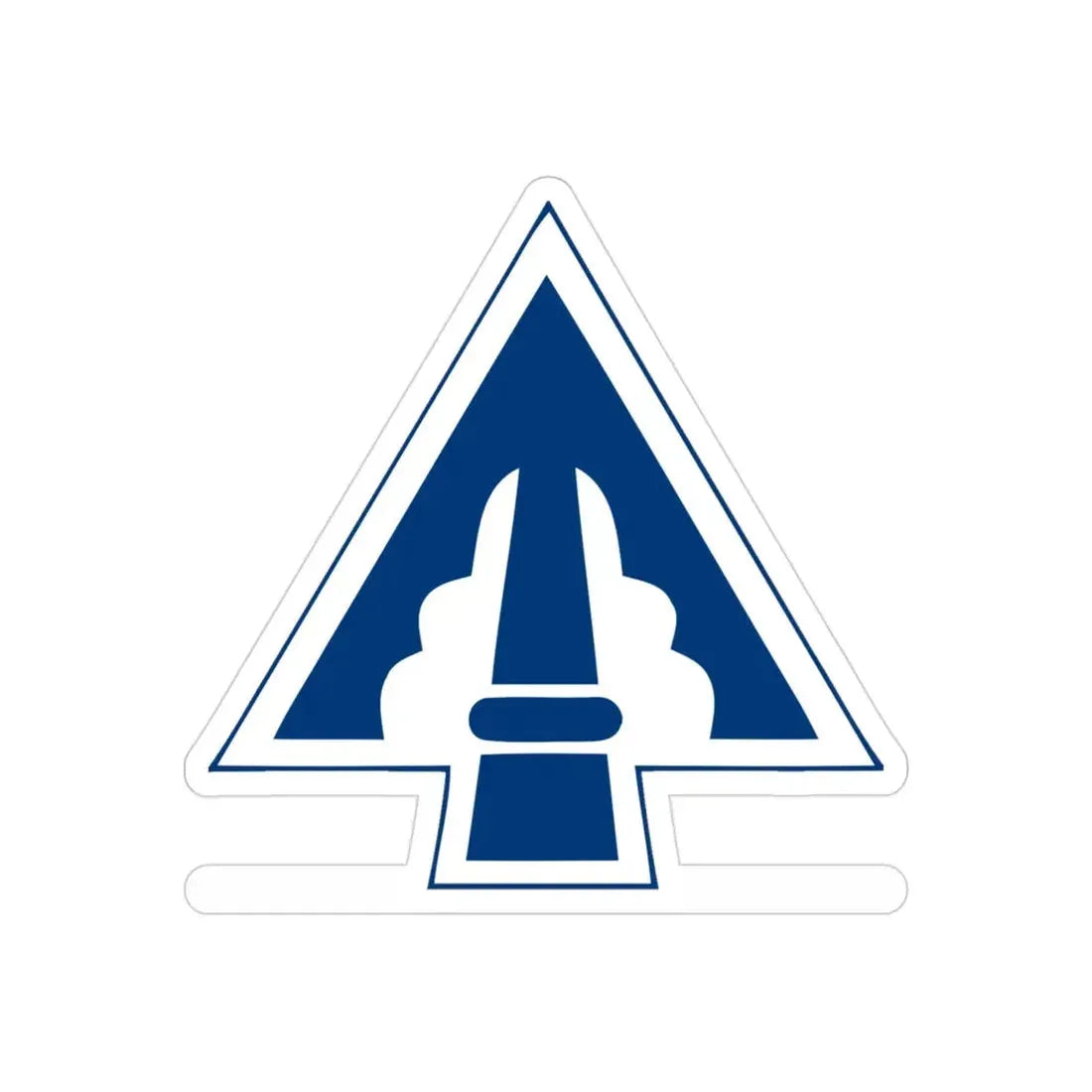 XXII Corps (U.S. Army) REVERSE PRINT Transparent Die-Cut STICKER 3 Inch Die-Cut Transparent - The Sticker Space