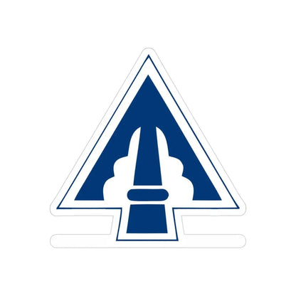 XXII Corps (U.S. Army) REVERSE PRINT Transparent Die-Cut STICKER 3 Inch Die-Cut Transparent - The Sticker Space