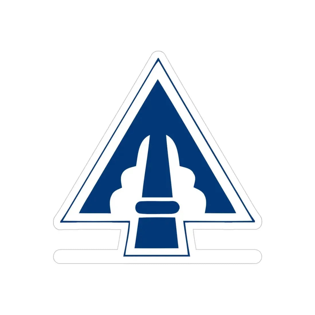 XXII Corps (U.S. Army) REVERSE PRINT Transparent Die-Cut STICKER 4 Inch Die-Cut Transparent - The Sticker Space