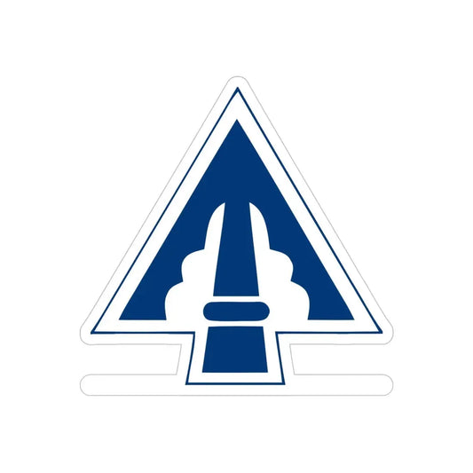 XXII Corps (U.S. Army) REVERSE PRINT Transparent Die-Cut STICKER 6 Inch Die-Cut Transparent - The Sticker Space