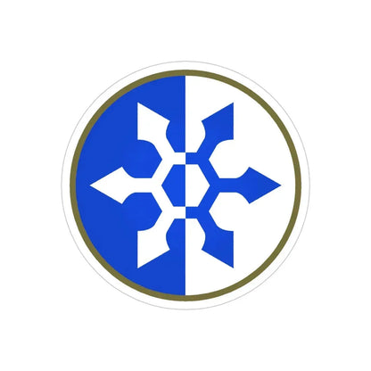 XXXIII Corps (U.S. Army) REVERSE PRINT Transparent Die-Cut STICKER 6 Inch Die-Cut Transparent - The Sticker Space