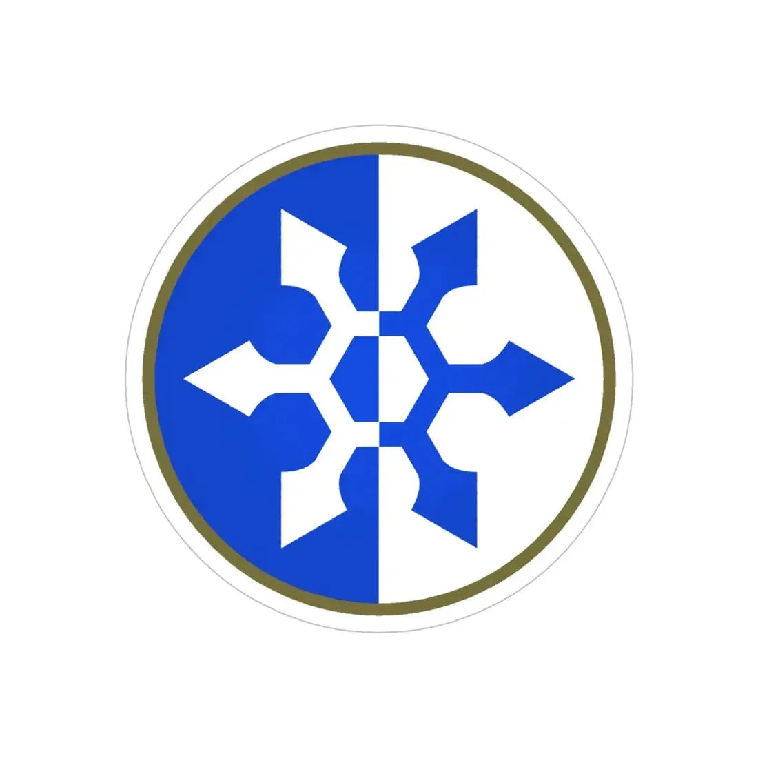XXXIII Corps (U.S. Army) REVERSE PRINT Transparent Die-Cut STICKER - The Sticker Space