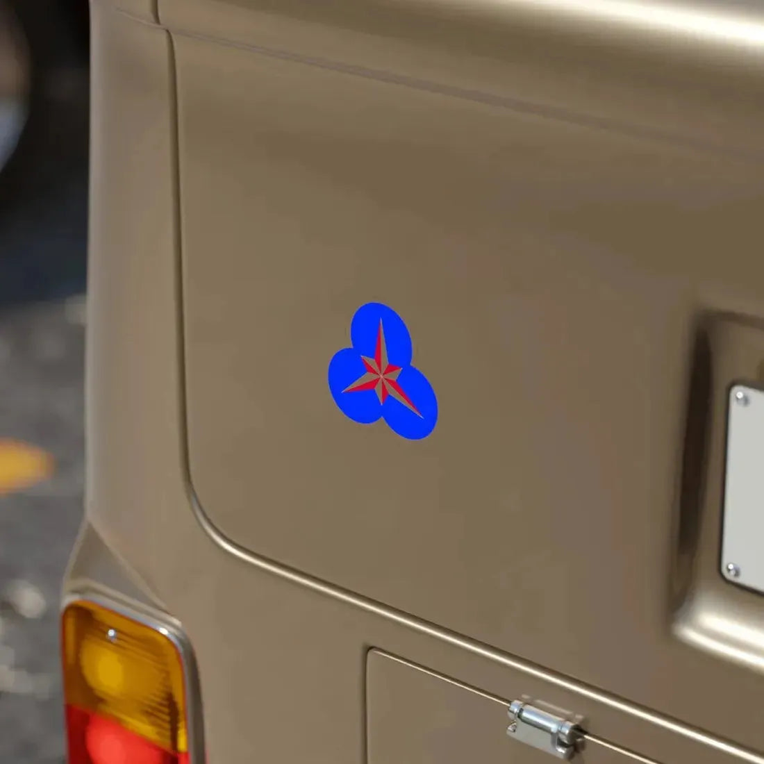 XXXVI Corps (U.S. Army) REVERSE PRINT Transparent Die-Cut STICKER - The Sticker Space