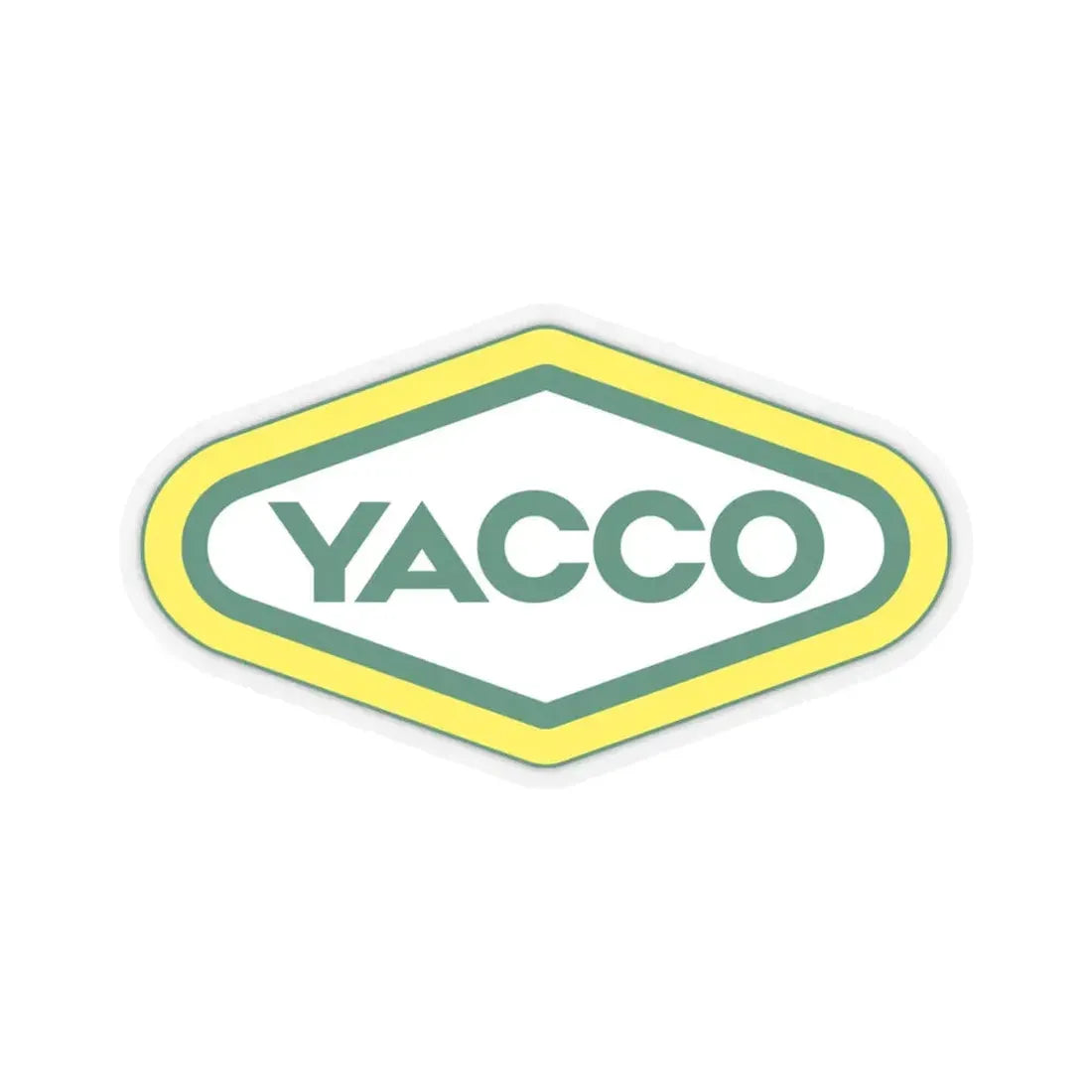 Yacco (Logo) STICKER Vinyl Kiss-Cut Decal 4 Inch Transparent - The Sticker Space