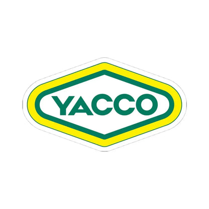 Yacco (Logo) STICKER Vinyl Kiss-Cut Decal 4 Inch White - The Sticker Space