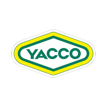 Yacco (Logo) STICKER Vinyl Kiss-Cut Decal 6 Inch White - The Sticker Space