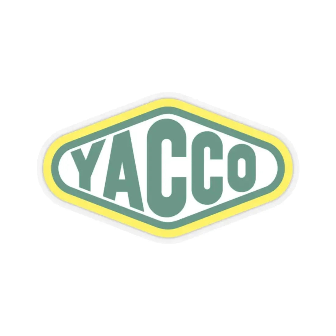 Yacco (old) (Logo) STICKER Vinyl Kiss-Cut Decal 2 Inch Transparent - The Sticker Space