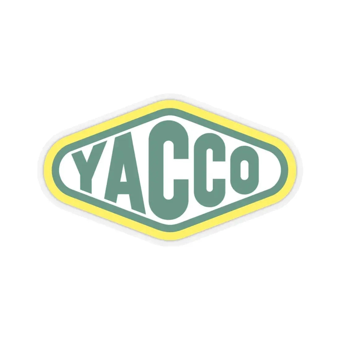 Yacco (old) (Logo) STICKER Vinyl Kiss-Cut Decal 4 Inch Transparent - The Sticker Space