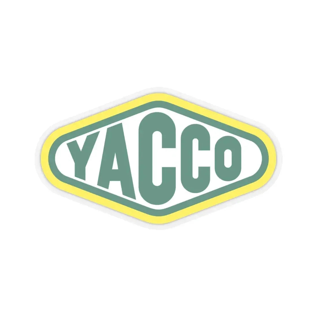 Yacco (old) (Logo) STICKER Vinyl Kiss-Cut Decal 6 Inch Transparent - The Sticker Space