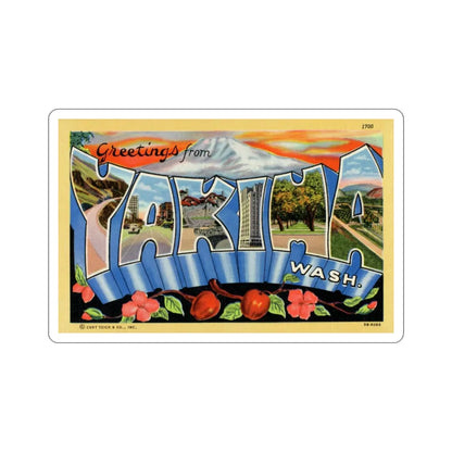 Yakima Washington (Greeting Cards) STICKER Vinyl Die-Cut Decal 5 Inch - The Sticker Space
