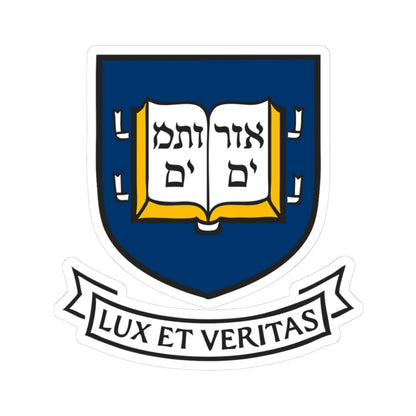 Yale University Shield 1 (United States) (Coat of Arms) STICKER Vinyl Kiss-Cut Decal - The Sticker Space