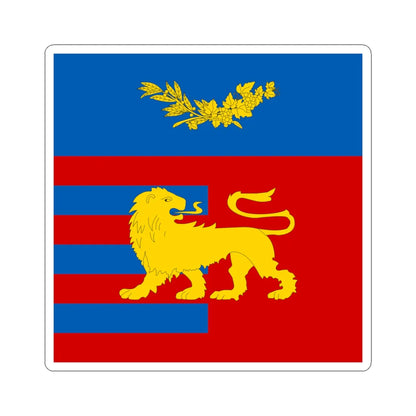 Yalta flag 2005 (Ukraine) STICKER Vinyl Kiss-Cut Decal 6 Inch White - The Sticker Space