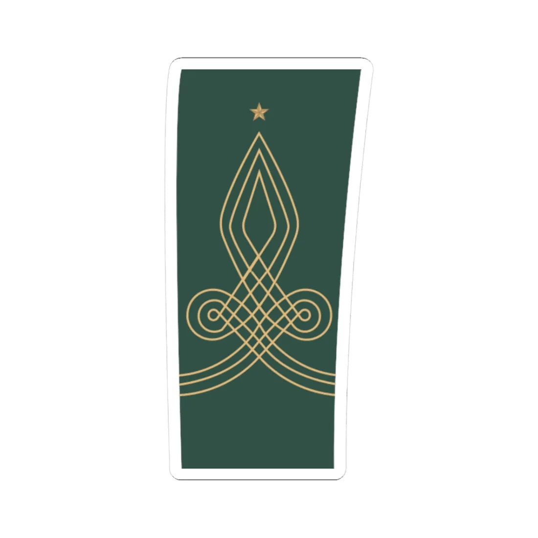 Yaveran ı hazreti şehriyari dış (Oman) (Military Rank) STICKER Vinyl Kiss-Cut Decal 3 Inch White - The Sticker Space