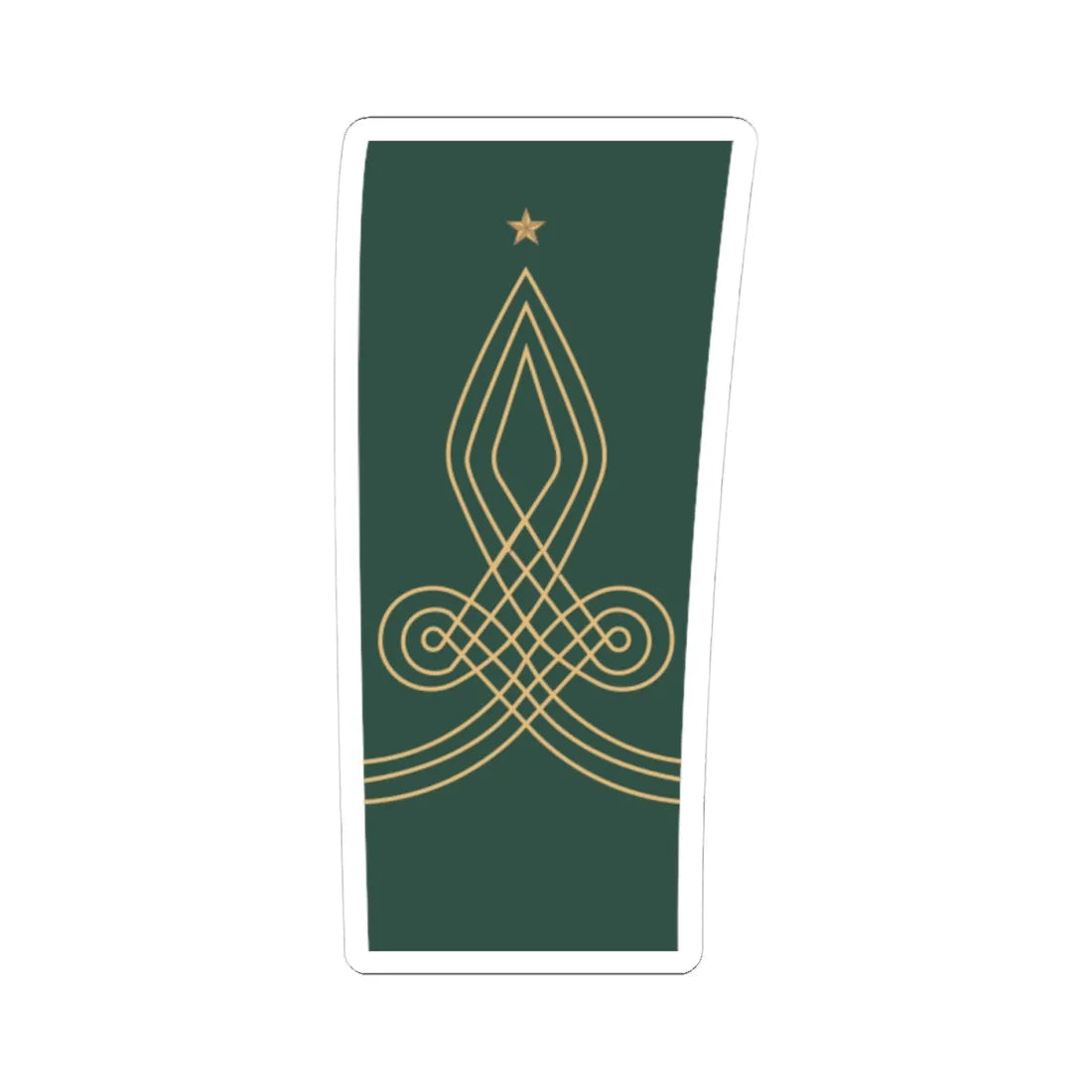 Yaveran ı hazreti şehriyari dış (Oman) (Military Rank) STICKER Vinyl Kiss-Cut Decal 4 Inch White - The Sticker Space