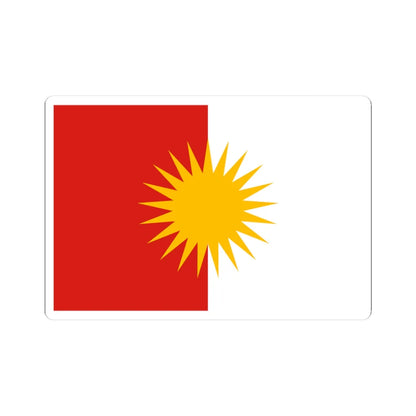 Yazidi Movement for Reform and Progress flag (Iraq) STICKER Vinyl Kiss-Cut Decal 3 Inch White - The Sticker Space