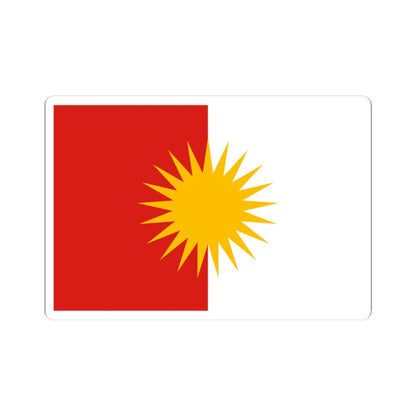 Yazidi Movement for Reform and Progress flag (Iraq) STICKER Vinyl Kiss-Cut Decal 4 Inch White - The Sticker Space