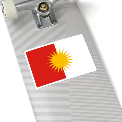 Yazidi Movement for Reform and Progress flag (Iraq) STICKER Vinyl Kiss-Cut Decal - The Sticker Space