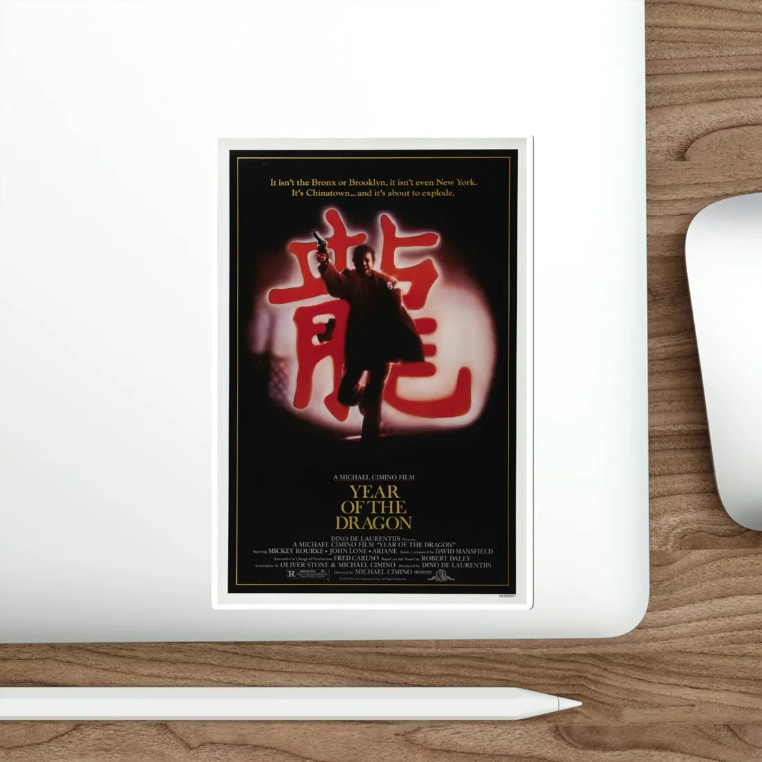 Year of the Dragon 1985 Movie Poster STICKER Vinyl Die-Cut Decal - The Sticker Space