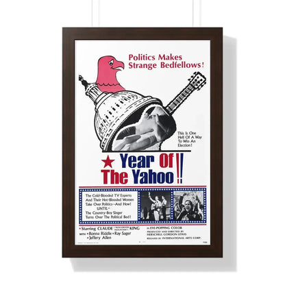 YEAR OF THE YAHOO 1971 - Framed Movie Poster 16″ x 24″ Walnut - The Sticker Space