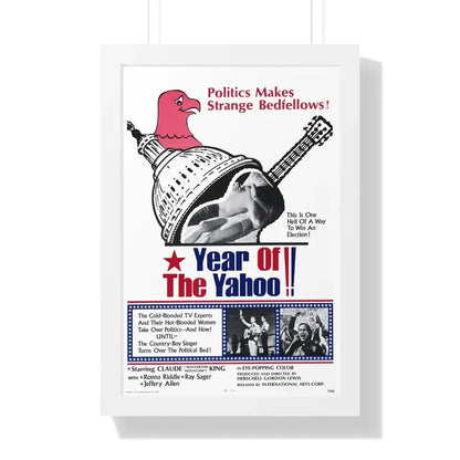 YEAR OF THE YAHOO 1971 - Framed Movie Poster 16″ x 24″ White - The Sticker Space
