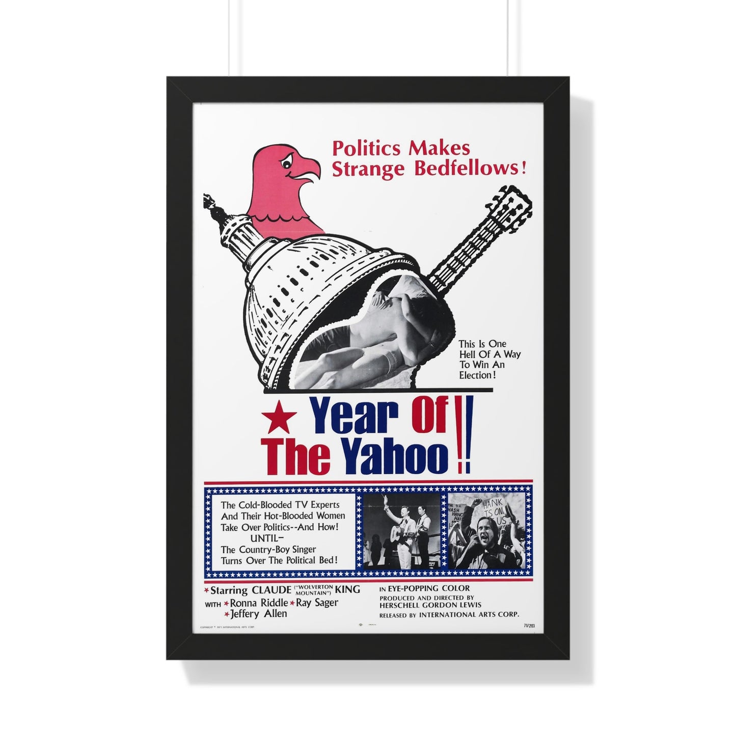 YEAR OF THE YAHOO 1971 - Framed Movie Poster-20" x 30"-The Sticker Space