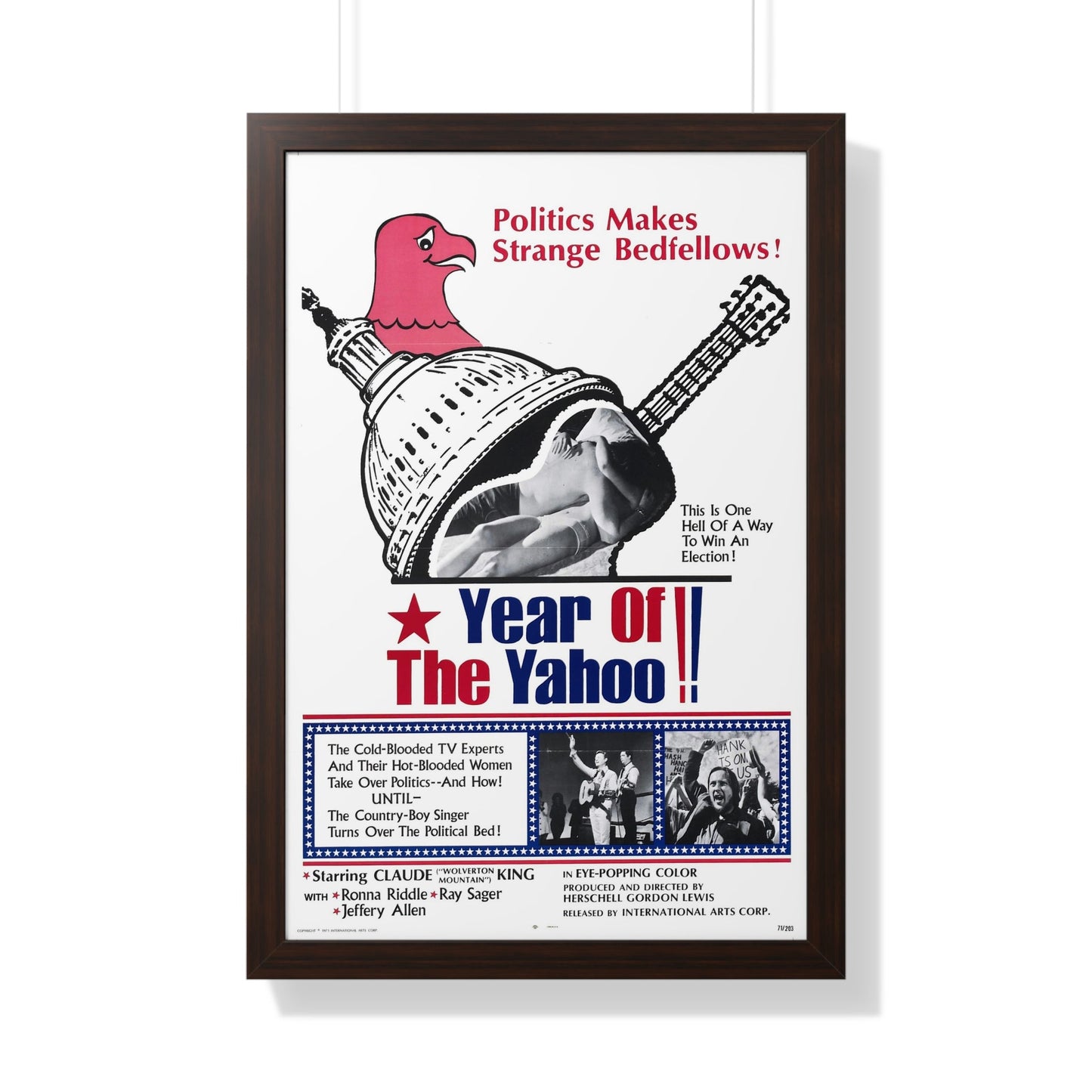 YEAR OF THE YAHOO 1971 - Framed Movie Poster-20" x 30"-The Sticker Space