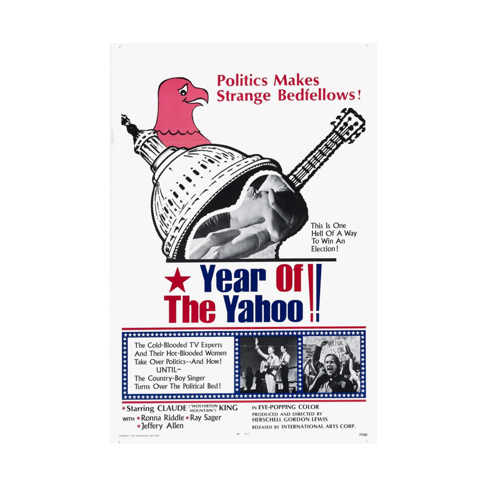 YEAR OF THE YAHOO 1971 - Paper Movie Poster-The Sticker Space