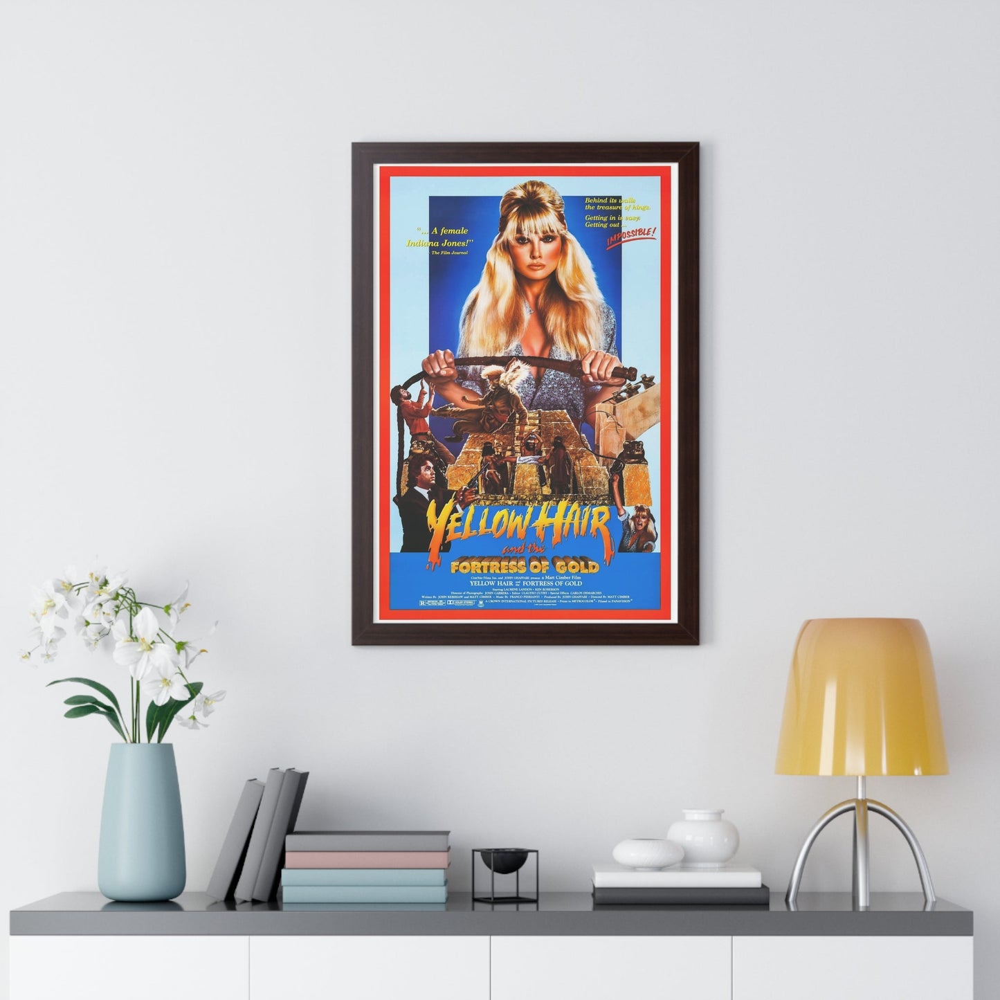 YELLOW HAIR AND THE FORTRESS OF GOLD 1984 - Framed Movie Poster-The Sticker Space