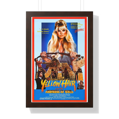 YELLOW HAIR AND THE FORTRESS OF GOLD 1984 - Framed Movie Poster-16″ x 24″-The Sticker Space