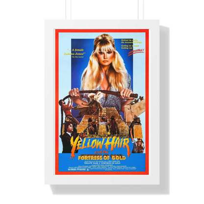 YELLOW HAIR AND THE FORTRESS OF GOLD 1984 - Framed Movie Poster-16″ x 24″-The Sticker Space