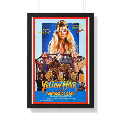 YELLOW HAIR AND THE FORTRESS OF GOLD 1984 - Framed Movie Poster-20" x 30"-The Sticker Space