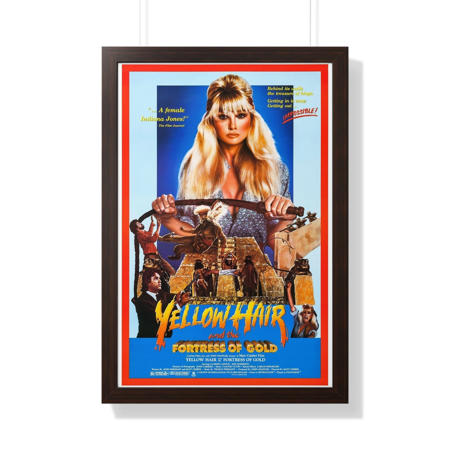 YELLOW HAIR AND THE FORTRESS OF GOLD 1984 - Framed Movie Poster-20" x 30"-The Sticker Space