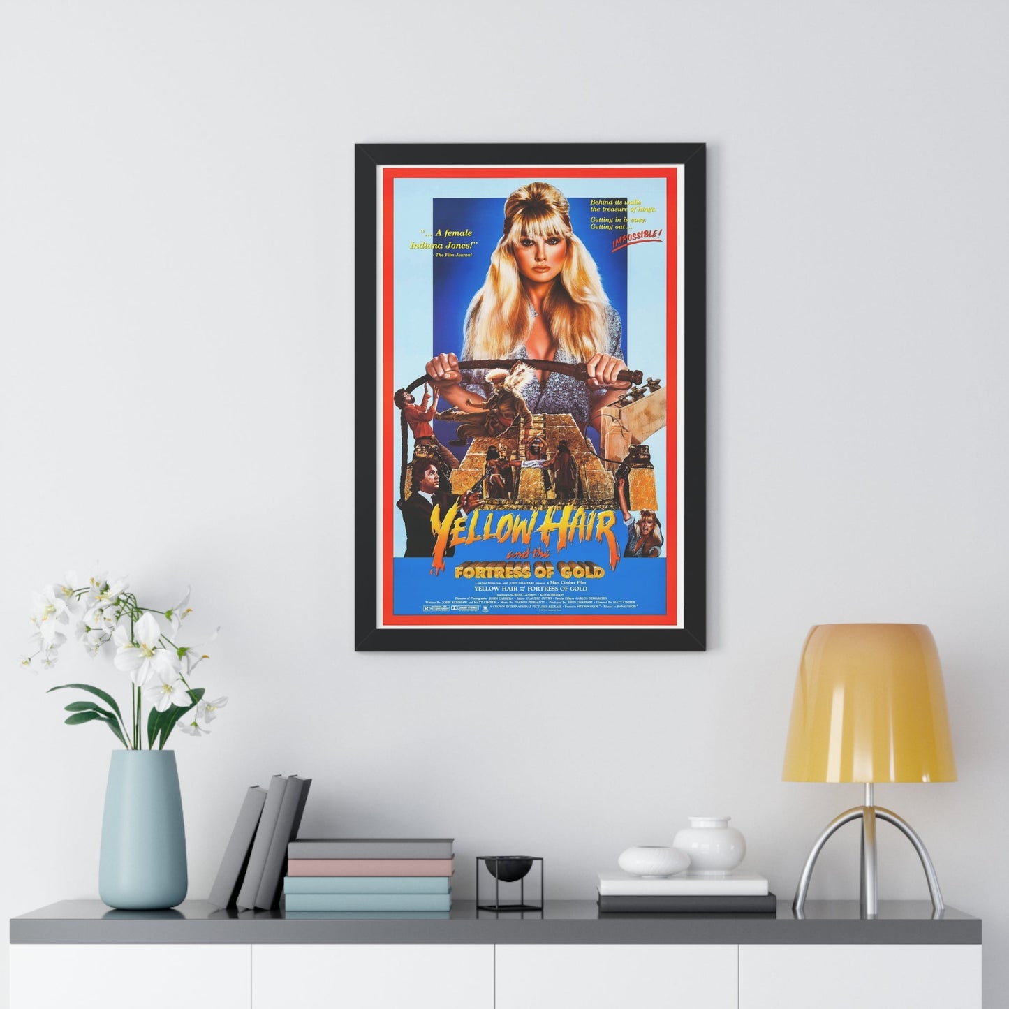 YELLOW HAIR AND THE FORTRESS OF GOLD 1984 - Framed Movie Poster-The Sticker Space