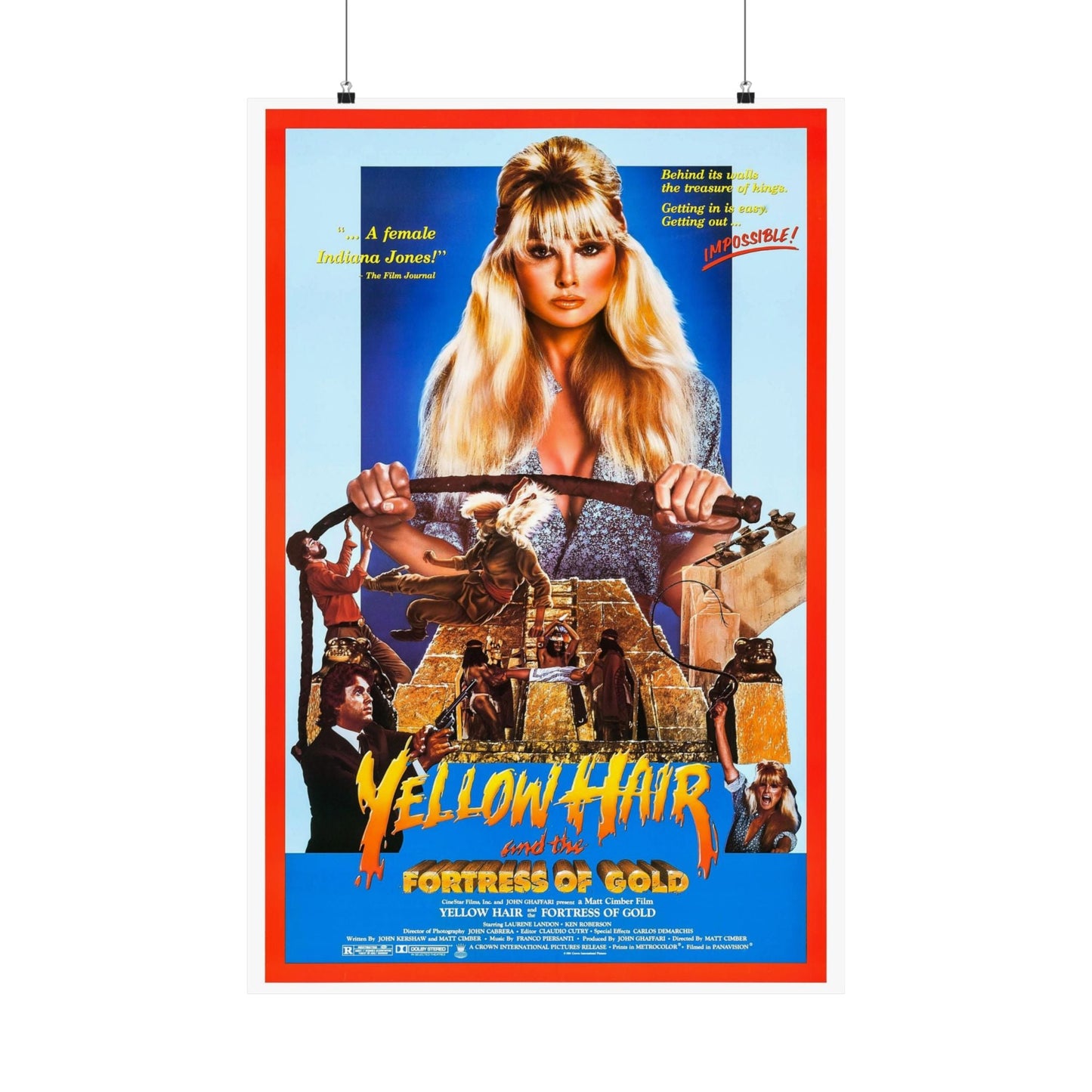 YELLOW HAIR AND THE FORTRESS OF GOLD 1984 - Paper Movie Poster-24″ x 36″-The Sticker Space